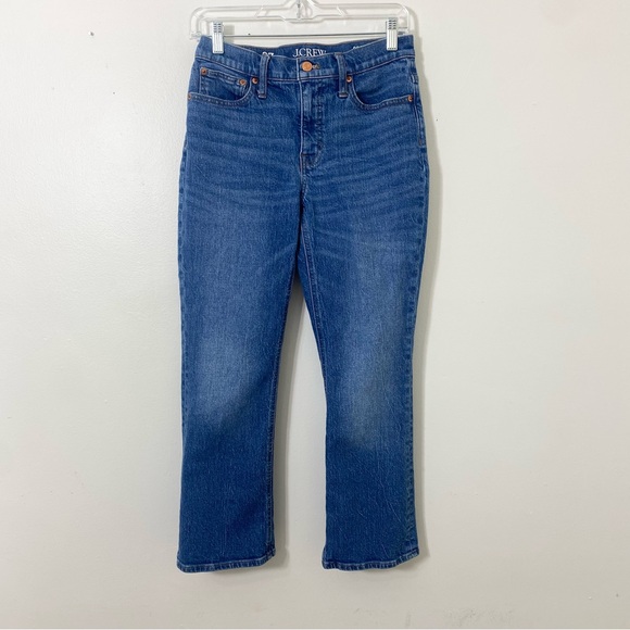 J.‎ Crew Women's 9" Mid-Rise Demi-Boot Crop Jeans Womens Size 27 - Picture 1 of 8